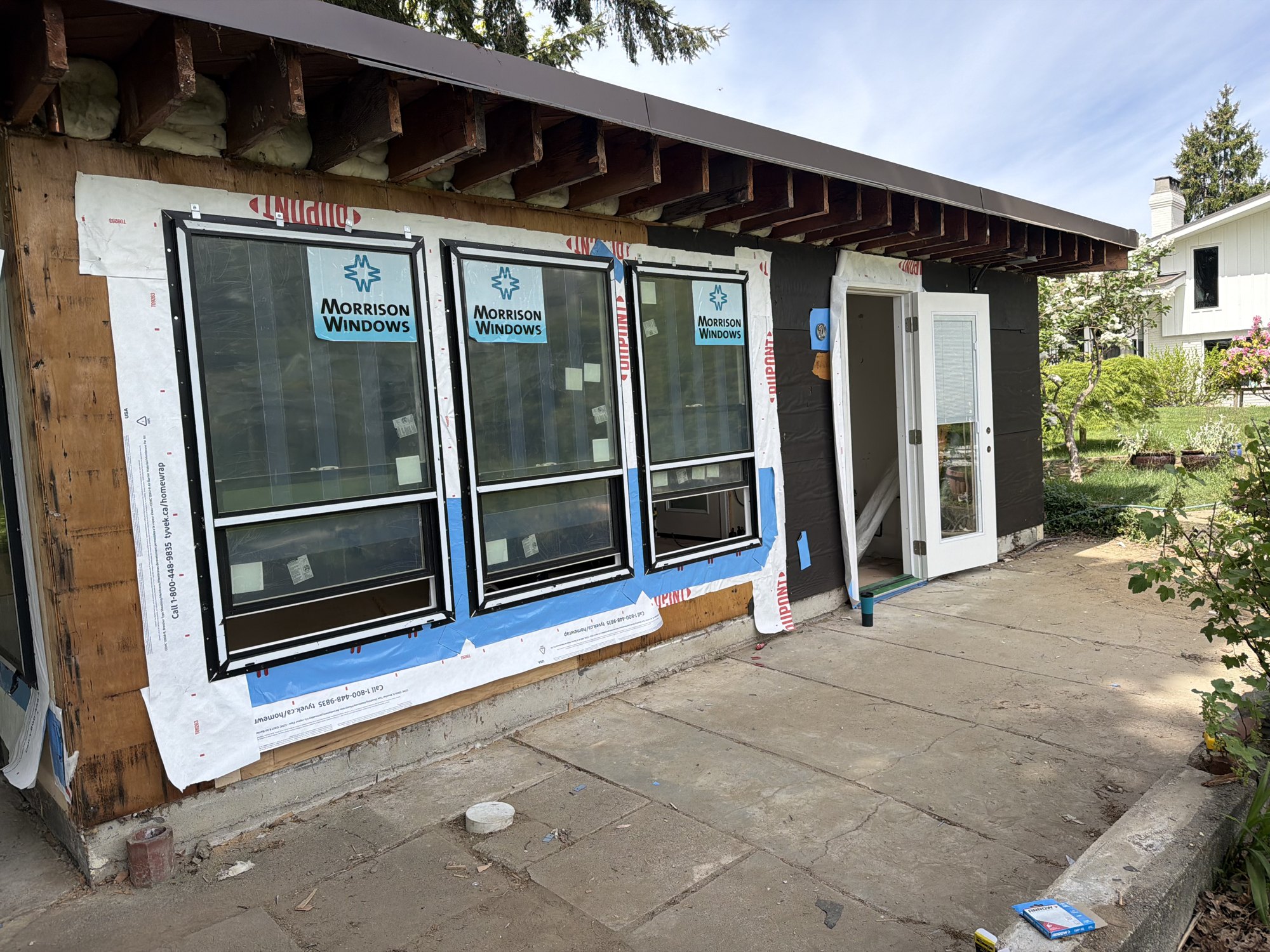 Maple Ridge Cottage Remodel — before & construction